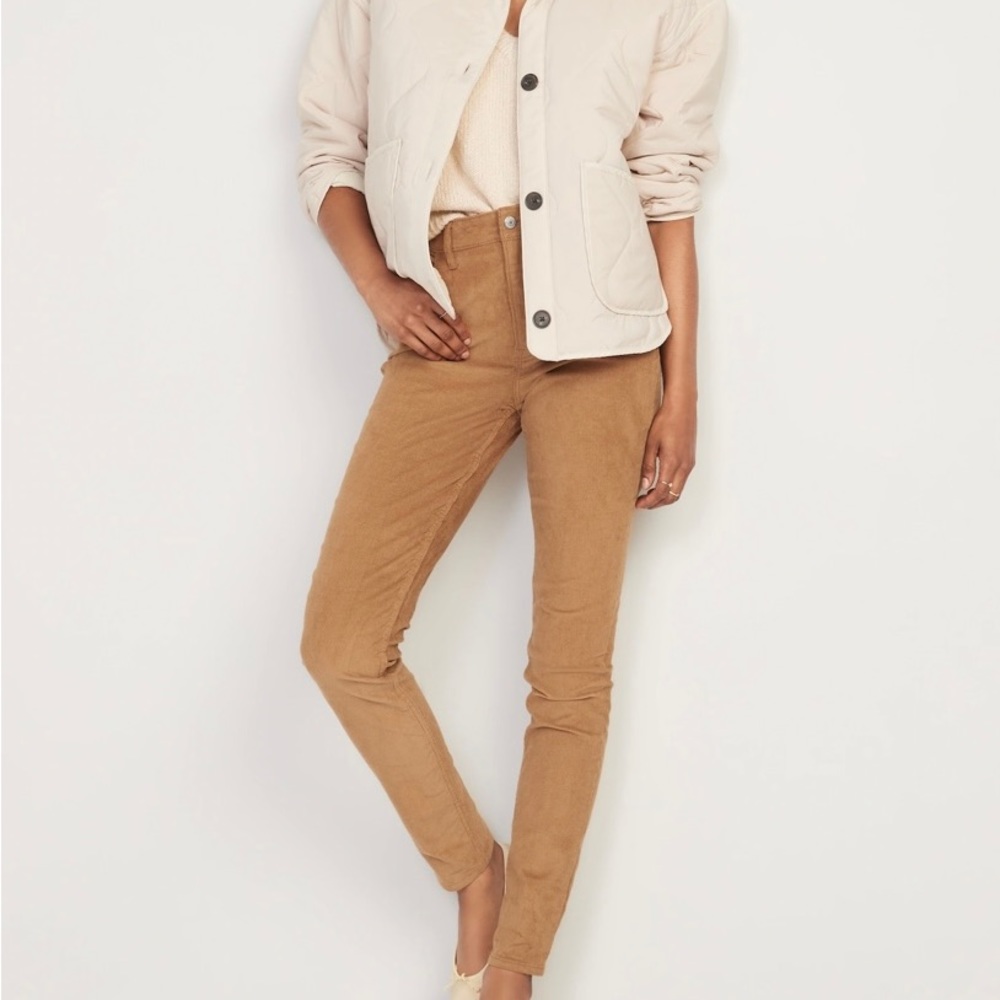Old Navy Brown Cordouroy High Rise Skinny Jeans
